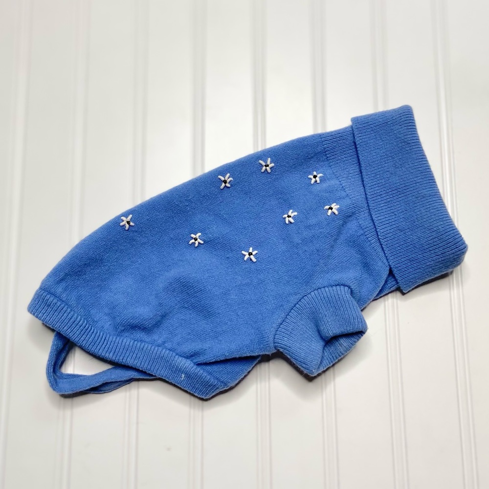 •Dickens Closet•floral small dog sweater